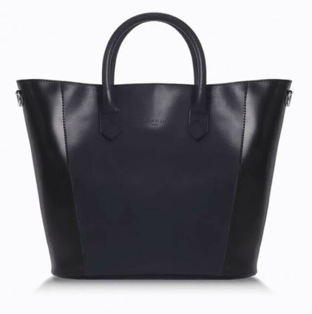 Sac cabas - Shopping bag Mendoza navy by Léon Flam Paris – made in France