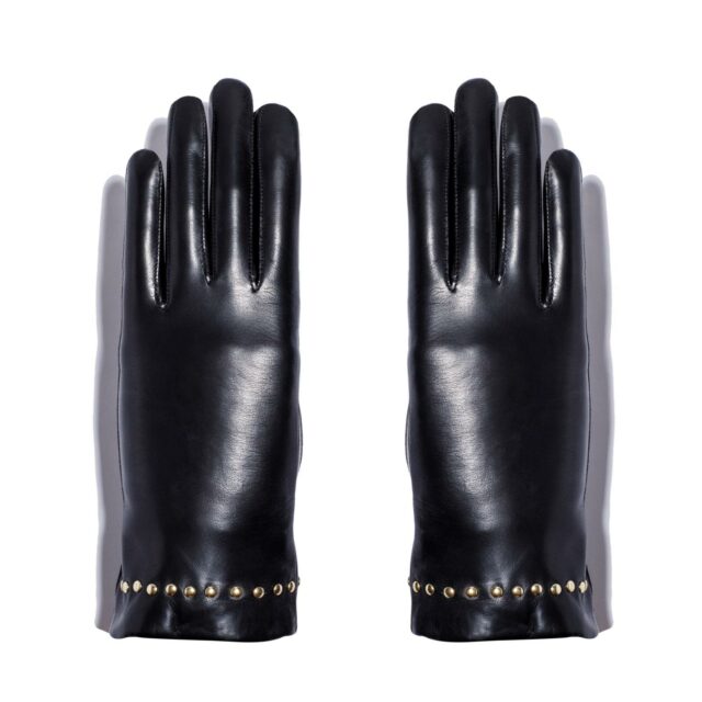 Maison Fabre - F 104 CLOU T DC Gants en agneau doublé soie - Silk lined lambskin gloves